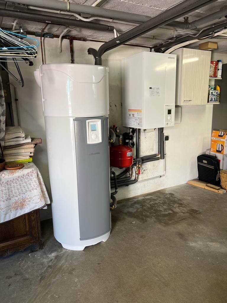 Installation d'une pac Alphea excelia (vue de l'intérieur)